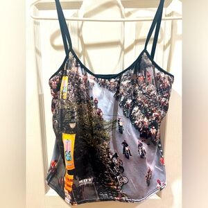 ROT Republic of Texas Austin Biker Motorcycle Rally Graphic AOP Tanktop Sz L